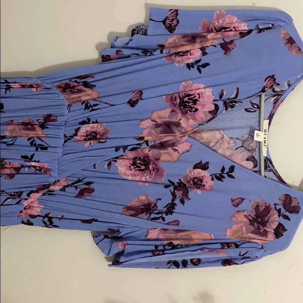 Floral romper with long skirt